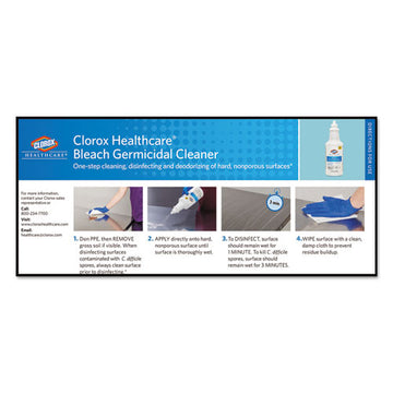 Clorox® Healthcare® Bleach Germicidal Cleaner, 32 Oz Pull-top Bottle, 6-carton freeshipping - TVN Wholesale